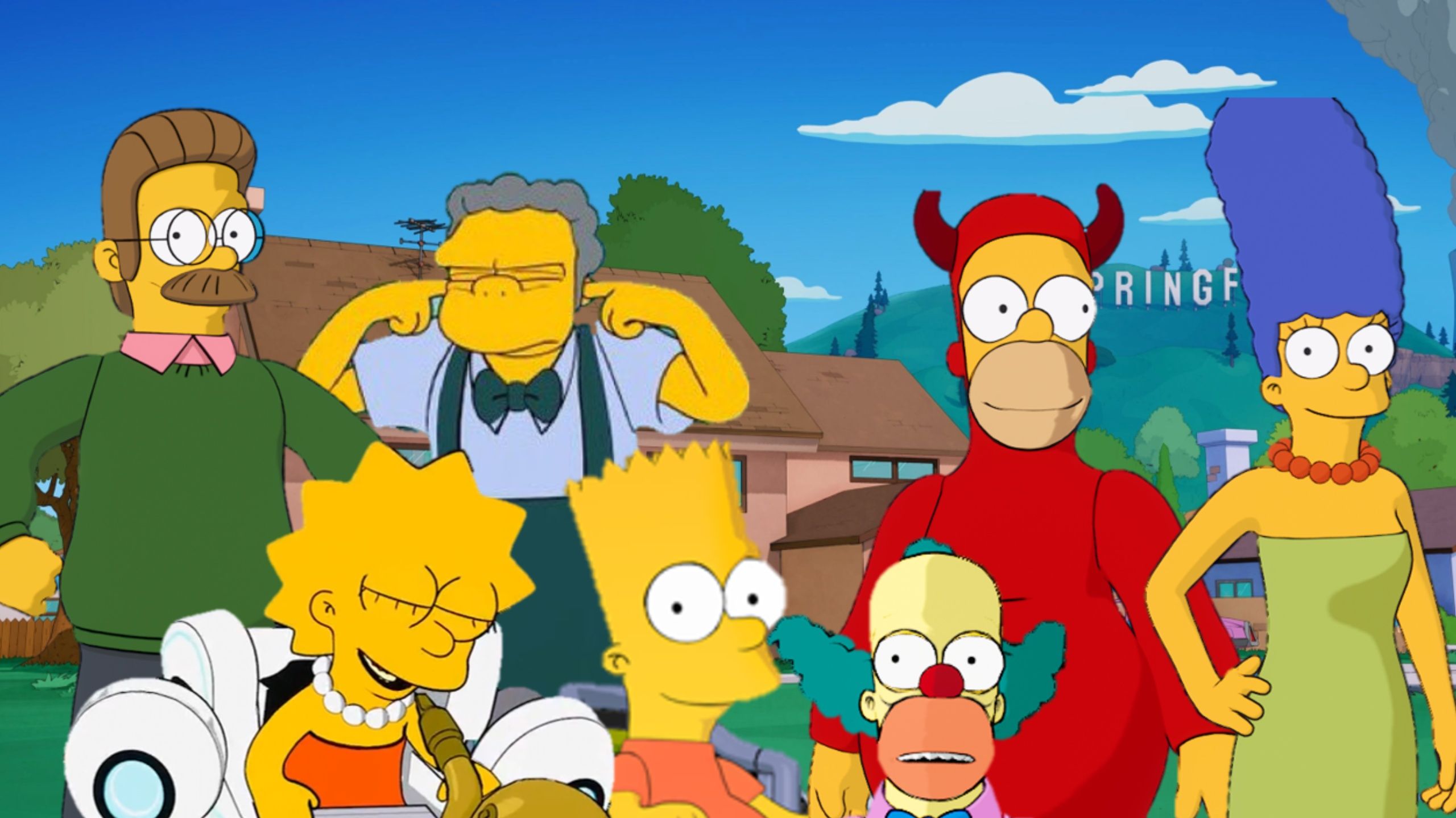 Classic Springfield streets in Fortnite